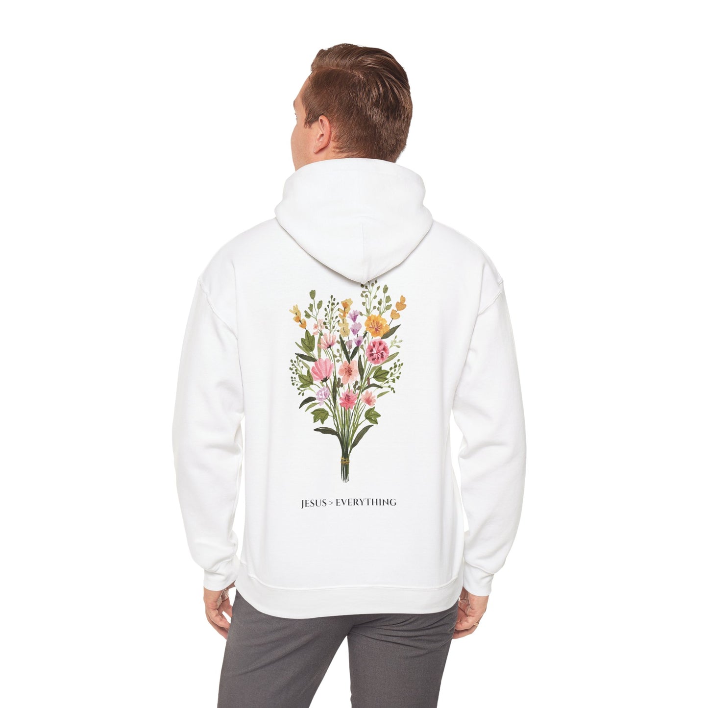 "jesus > Everything" Hooded Sweatshirt