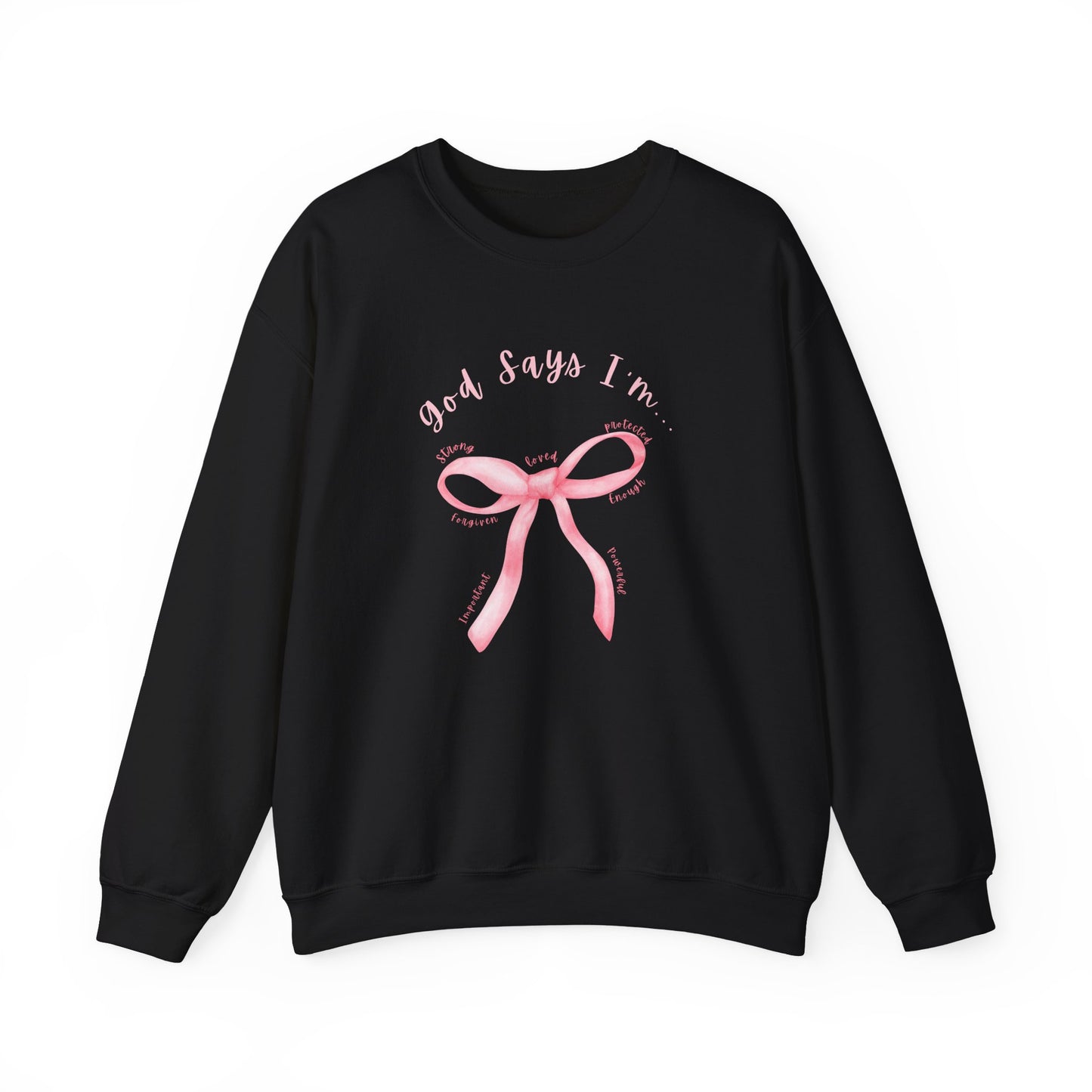 "God says i am" Crewneck Sweatshirt