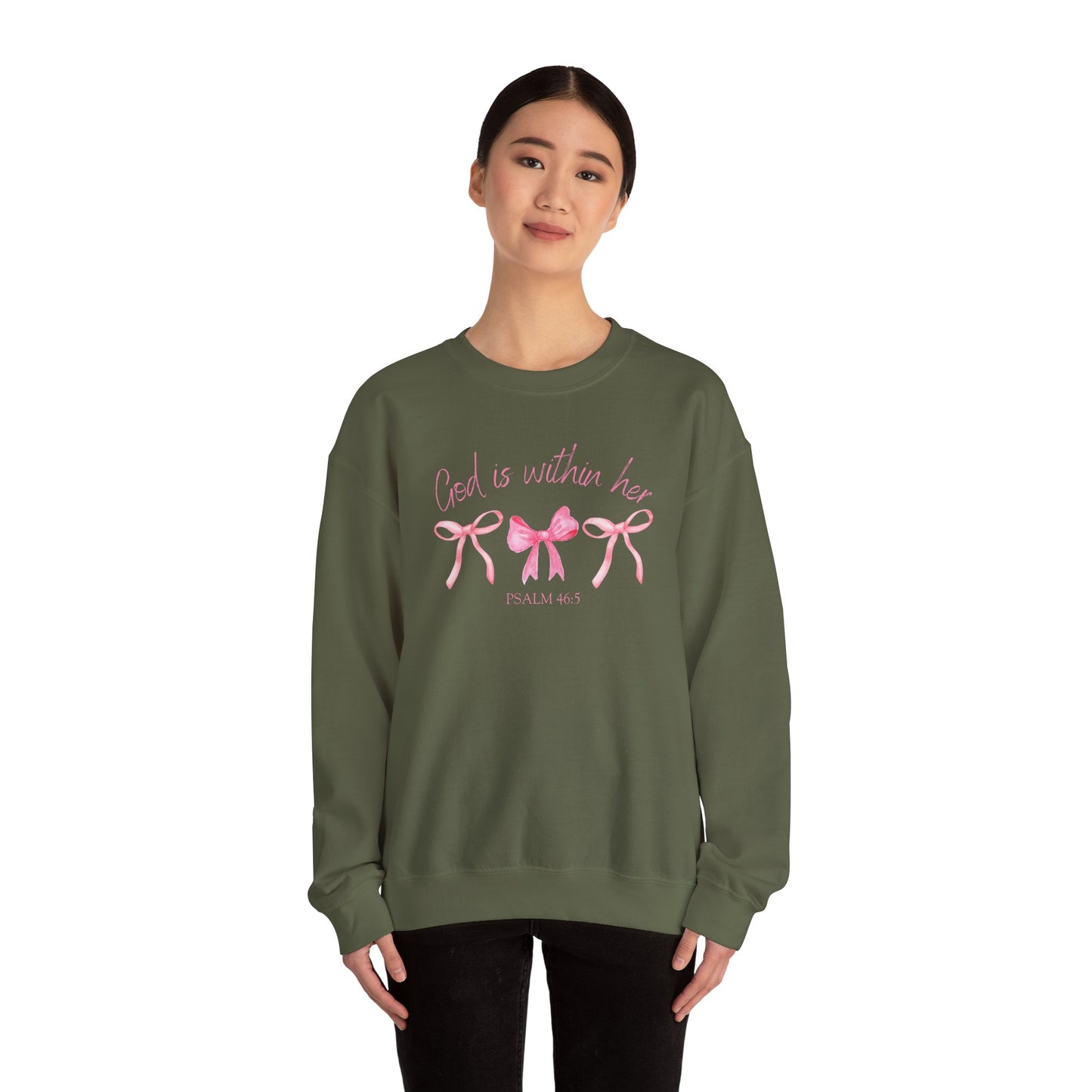 "God is within her" Crewneck Sweatshirt